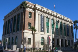 The exterior of the National Museum of Organized Crime and Law Enforcement, Las Vegas Nevada